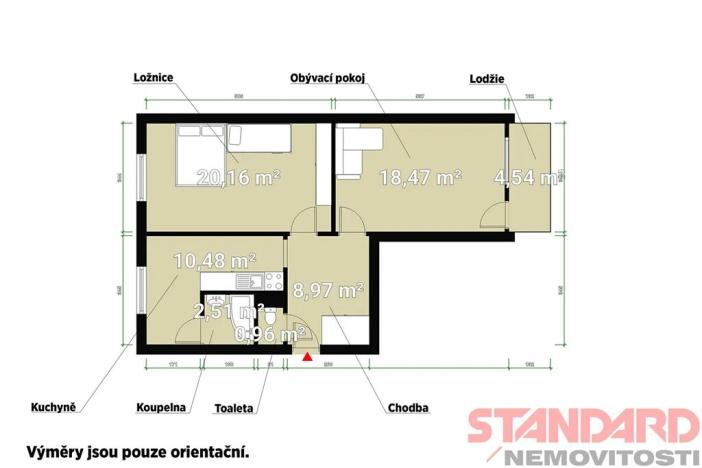 Prodej bytu 2+1, Plzeň, Elišky Krásnohorské, 62 m2