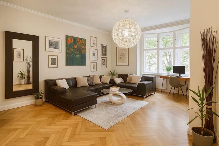 Pronájem bytu 4+1, Praha - Žižkov, Křížkovského, 115 m2