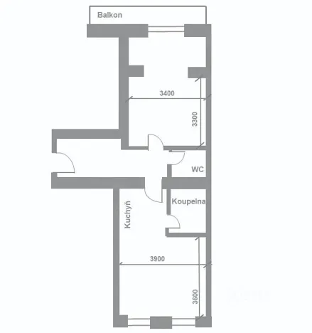 Pronájem bytu 2+kk, Písek, Mírové nám., 53 m2