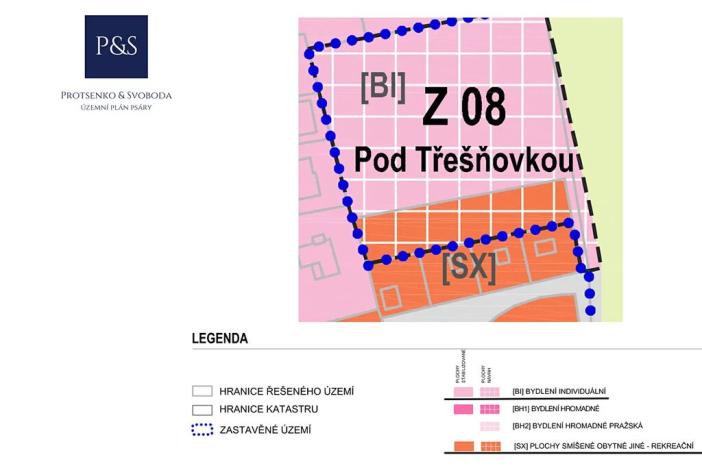 Prodej pozemku pro bydlení, Psáry, 2003 m2