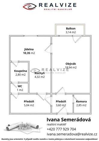 Prodej bytu 1+1, České Budějovice, Kubatova, 50 m2