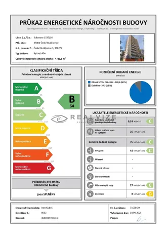 Prodej bytu 1+1, České Budějovice, Kubatova, 50 m2
