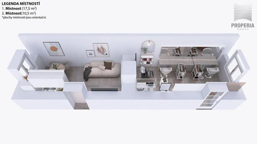 Pronájem obchodního prostoru, Brno, Antonínská, 27 m2