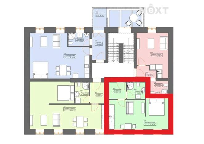 Prodej bytu 1+kk, České Budějovice, Rudolfovská tř., 32 m2