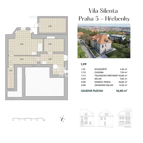 Prodej vily, Praha - Smíchov, Tichá, 340 m2