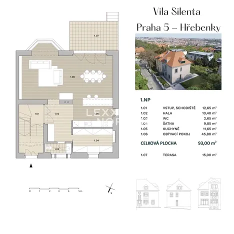 Prodej vily, Praha - Smíchov, Tichá, 340 m2