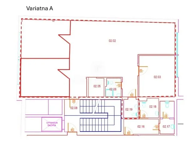 Pronájem kanceláře, Praha - Karlín, Křižíkova, 259 m2
