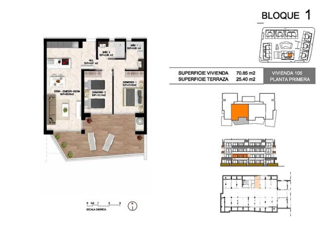 Prodej bytu 3+kk, Orihuela, Španělsko, 60 m2