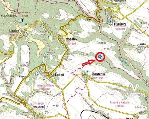 Prodej podílu lesa, Nosálov, 3167 m2