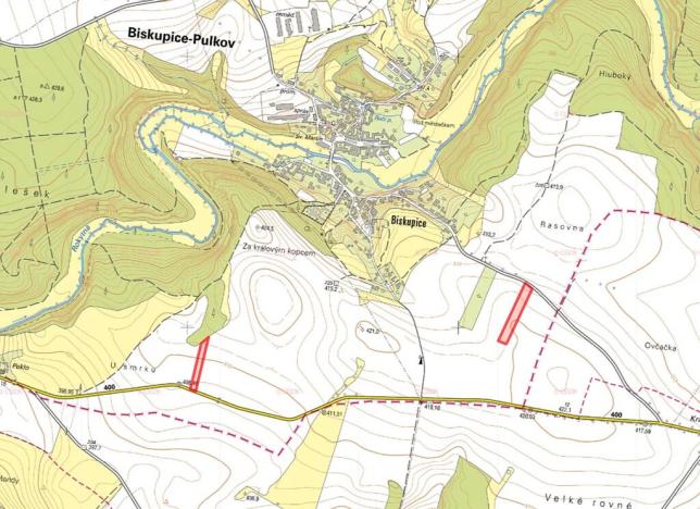 Prodej pole, Biskupice-Pulkov, 11664 m2