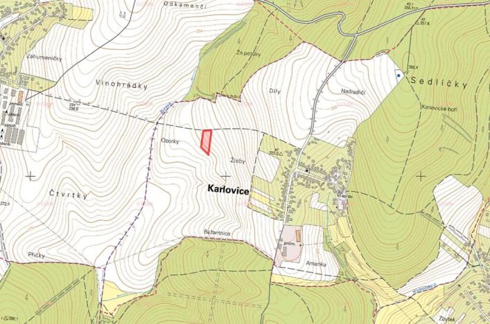 Prodej pole, Karlovice, 4520 m2