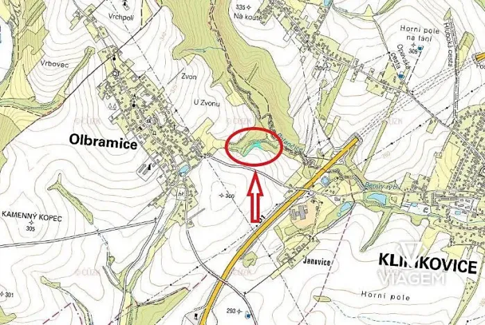 Prodej lesa, Olbramice, 2180 m2