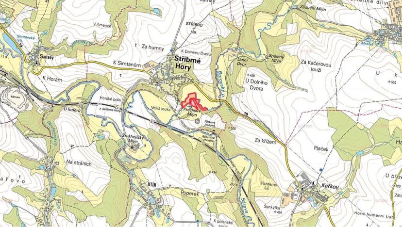Prodej louky, Stříbrné Hory, 12590 m2