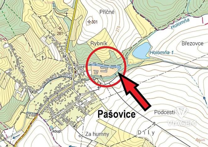 Prodej podílu pole, Pašovice, 1616 m2
