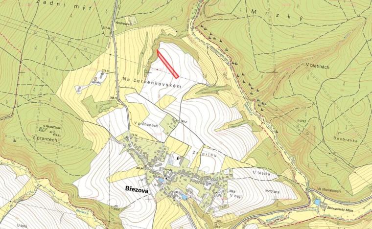 Prodej pole, Březová, 5768 m2