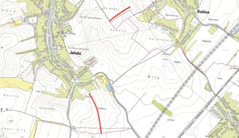 Prodej pole, Jalubí, 7153 m2