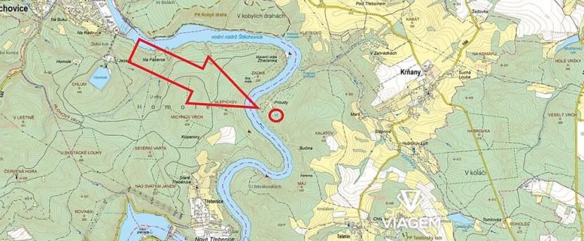 Prodej podílu zahrady, Krňany, 446 m2