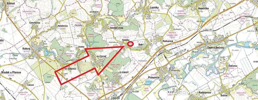 Prodej podílu pozemku pro bydlení, Sobíšky, 532 m2