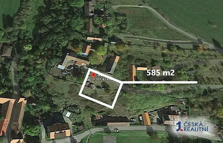 Prodej zahrady, Kočín, 585 m2