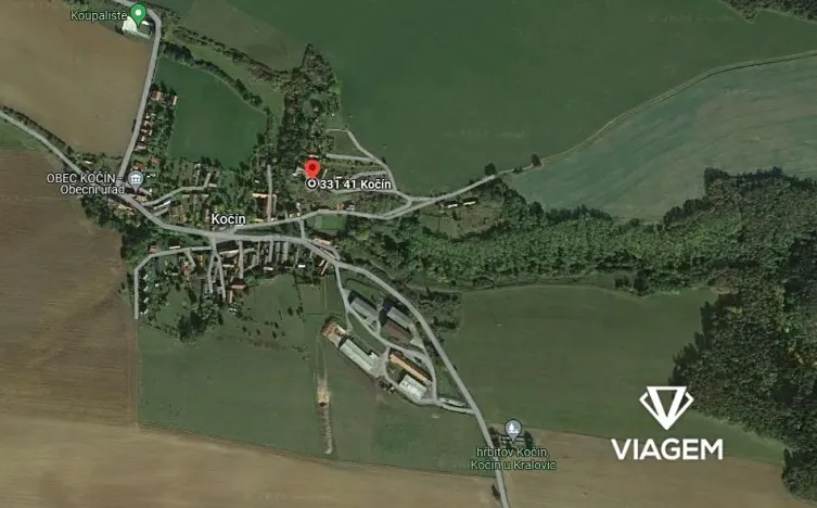 Prodej zahrady, Kočín, 585 m2