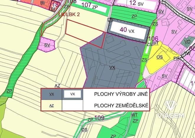Prodej podílu pole, Podolí, 199 m2
