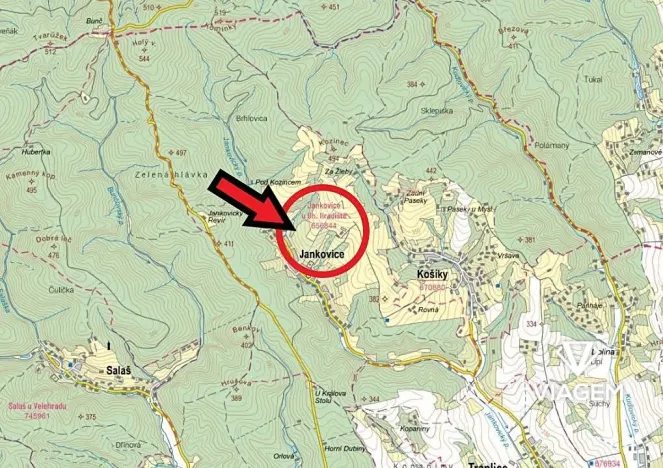 Prodej zahrady, Jankovice, 2182 m2