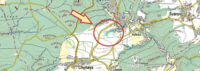 Prodej lesa, Chyňava, 1972 m2