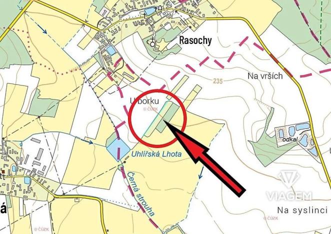 Prodej podílu pole, Hlavečník, 524 m2