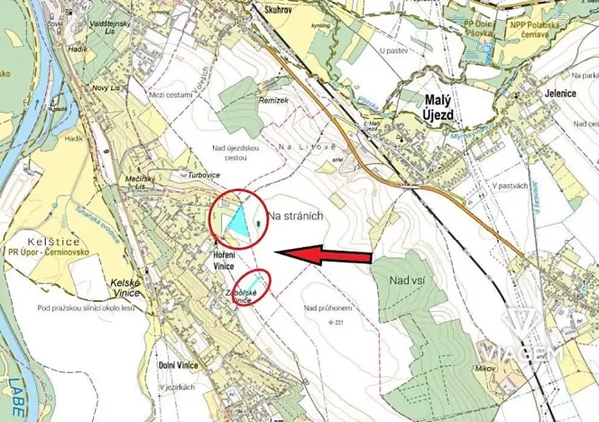 Prodej podílu pole, Kly, 3714 m2