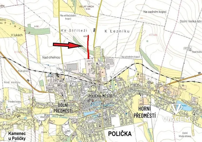 Prodej podílu pole, Polička, 3206 m2