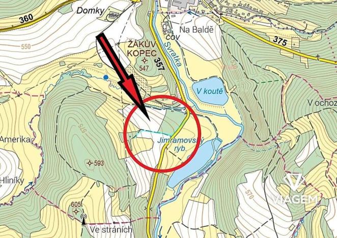 Prodej podílu pole, Jimramov, 285 m2