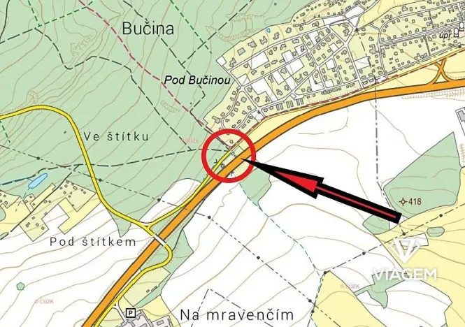 Prodej pozemku, Mníšek pod Brdy, 349 m2