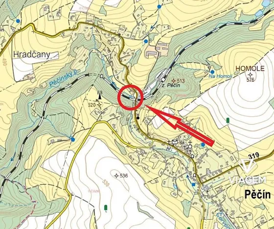 Prodej pole, Pěčín, 350 m2