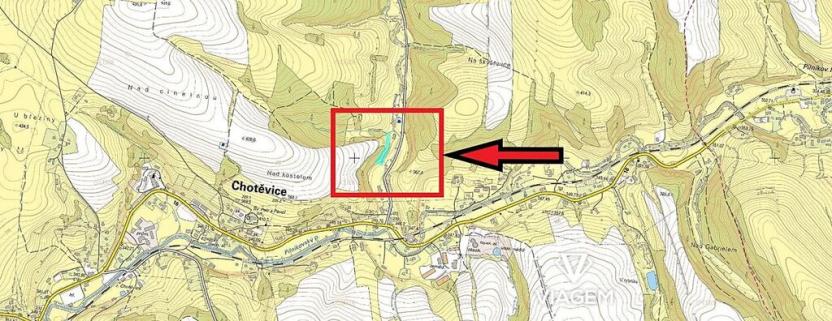Prodej podílu zahrady, Chotěvice, 924 m2