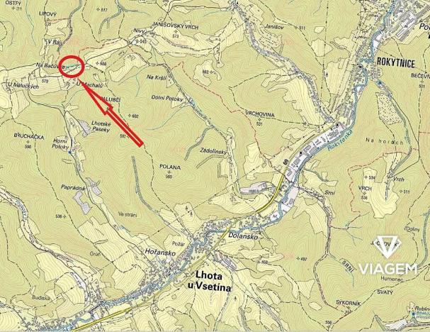 Prodej podílu lesa, Vsetín, Rokytnice, 380 m2