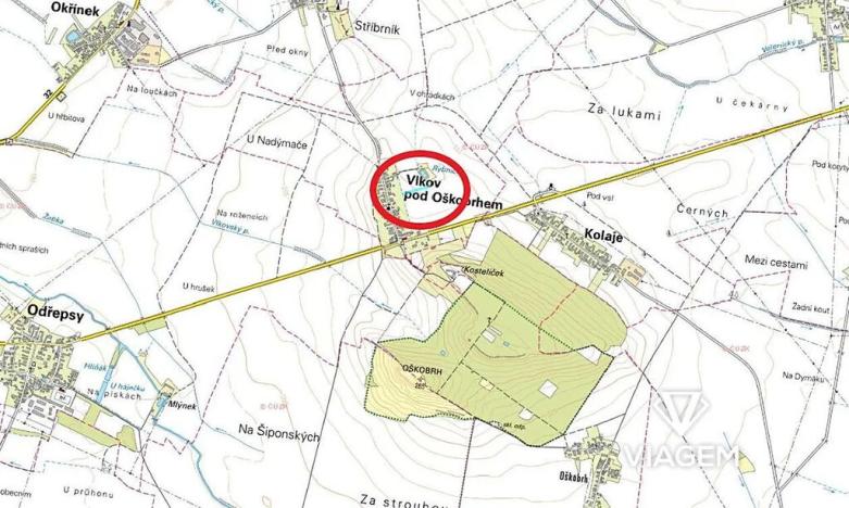 Prodej podílu pole, Vlkov pod Oškobrhem, 1313 m2