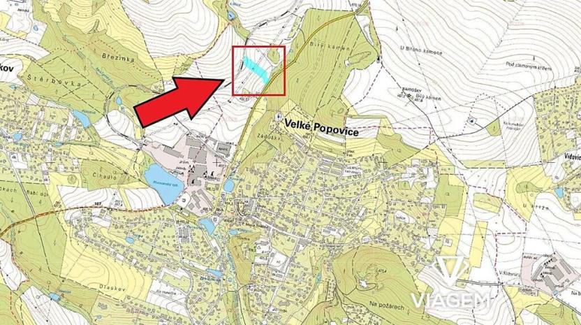 Prodej podílu pole, Velké Popovice, 1830 m2