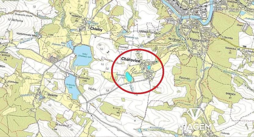 Prodej podílu pozemku, Chářovice, 1791 m2