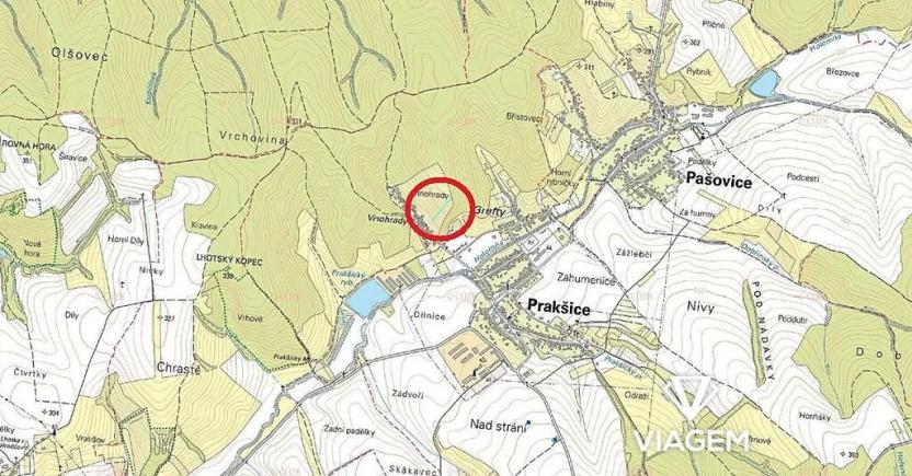 Prodej zahrady, Prakšice, 1092 m2