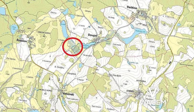 Prodej pole, Doupě, 1542 m2