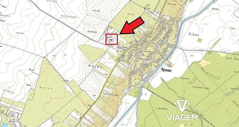 Prodej podílu komerčního pozemku, Týnec, 40 m2