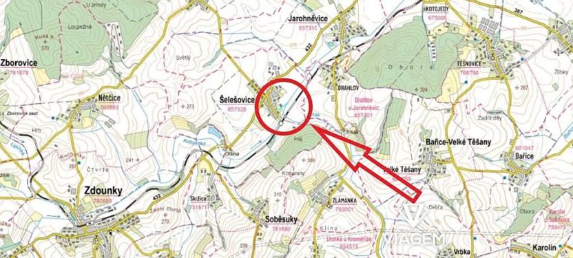 Prodej podílu pole, Šelešovice, 3132 m2