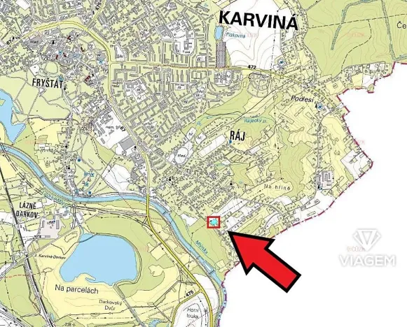 Prodej zahrady, Karviná, 2668 m2