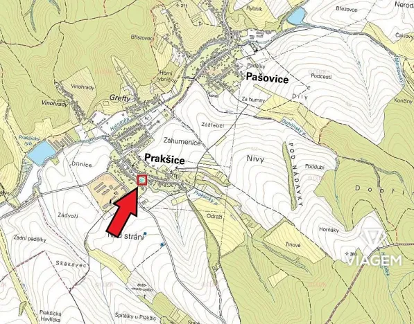 Prodej podílu pole, Prakšice, 185 m2