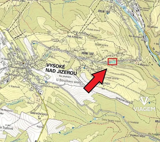 Prodej podílu zahrady, Vysoké nad Jizerou, 651 m2
