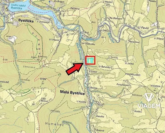 Prodej podílu pole, Malá Bystřice, 2976 m2