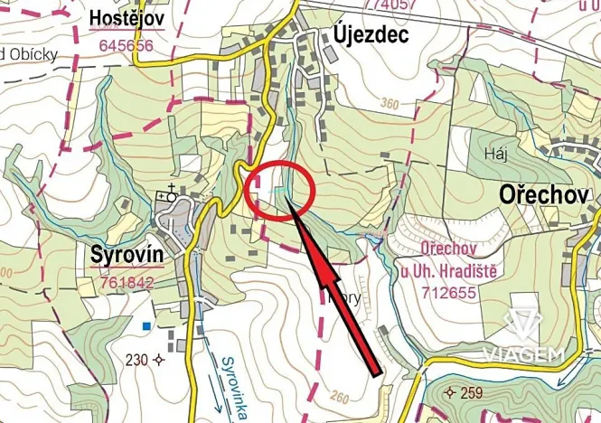 Prodej pole, Újezdec, 674 m2