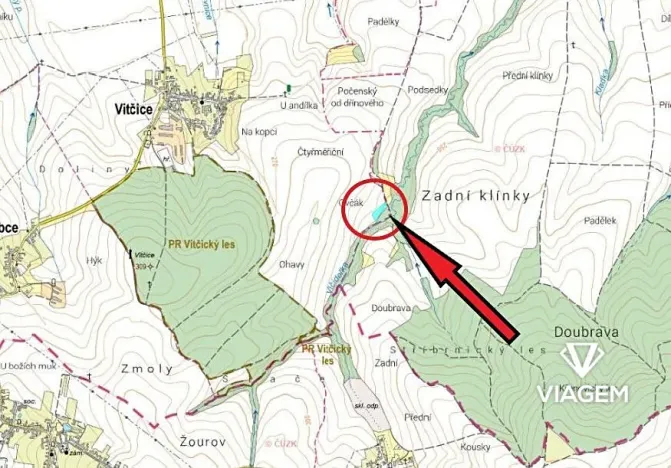 Prodej pole, Vitčice, 3765 m2
