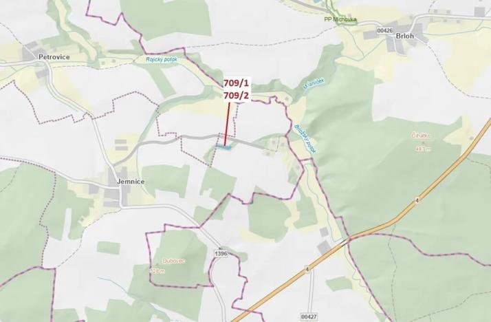 Dražba lesa, Osek, 1823 m2