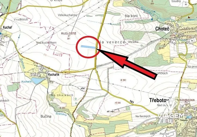 Prodej podílu pole, Chýnice, 1139 m2